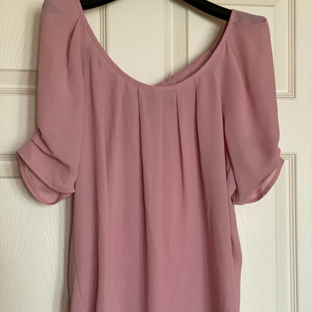 Sheer Mauve colored Blouse